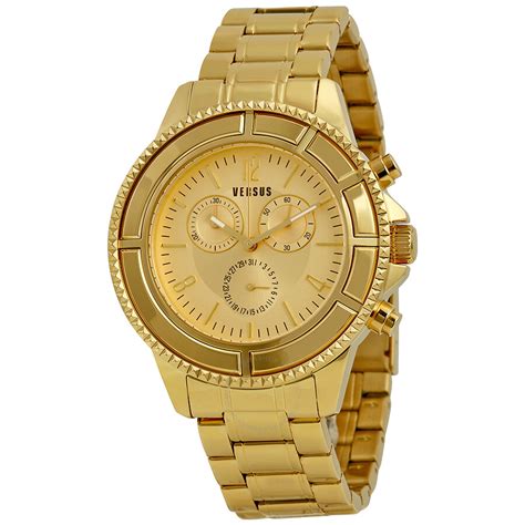 gold versus versace watch|versace watch gold plated.